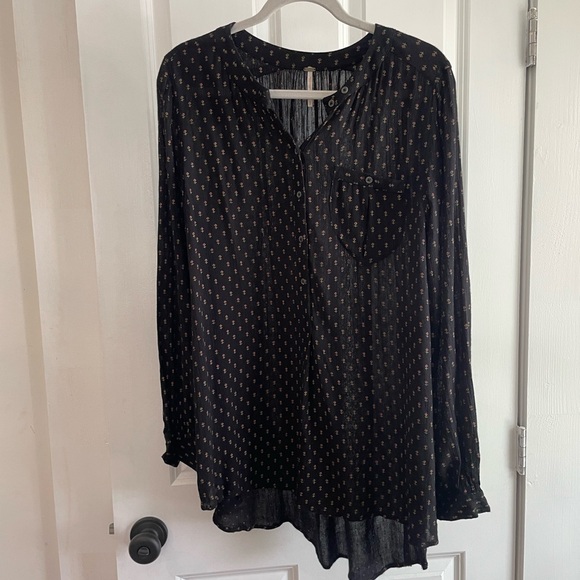 Free people floral blouse, never worn, sz S - Picture 8 of 8